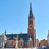High tower of Riddarholmen Church, Stockholm, Sweden. Flickr: Naval S