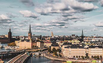 Skyline of Stockholm, Sweden. Unsplash: Anna Hunko