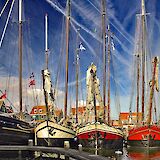 Old wooden boats in Vollendam, Holland. Herve Simon@Flickr