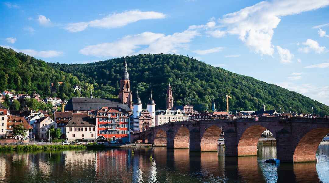 Reflections in the water, Heidelberg, Germany. Mateo Krossler@Unsplash