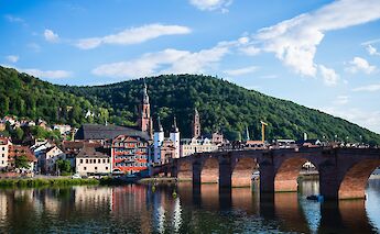 Reflections in the water, Heidelberg, Germany. Mateo Krossler@Unsplash