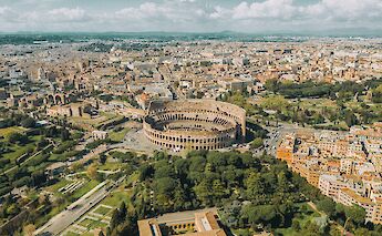 Aerial view of the historic city of Rome, Italy. Spencer Davis@Unsplash