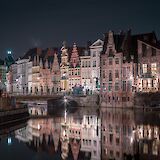 Ghent at night, Belgium. Azamat Esmurziyev@Unsplash