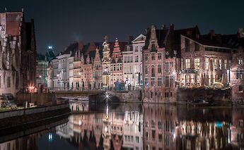 Ghent at night, Belgium. Azamat Esmurziyev@Unsplash