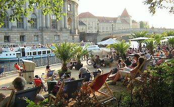 Elbe River in Berlin, Germany. CC:selbst