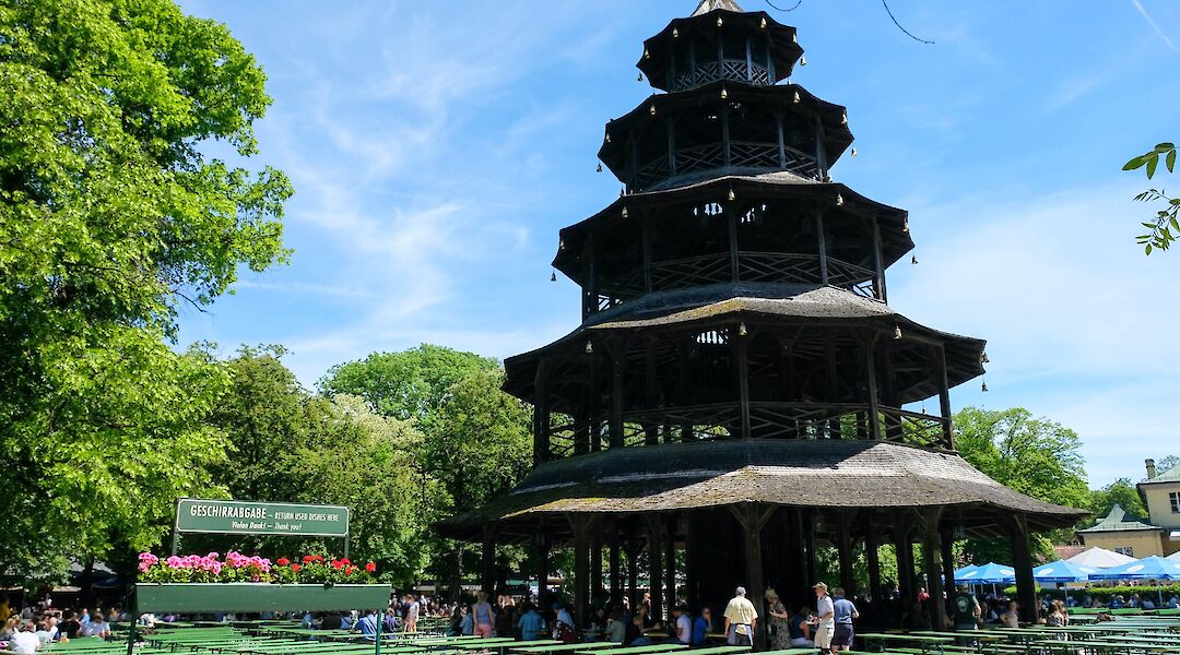 Chinese tower at a beer garden in Munich, Germany. Robert Biedermann@Unsplash