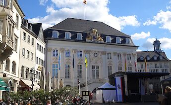 Bikes parked outside the Altes Rathaus, Bonn, Germany. Michael Coghlan@Flickr
