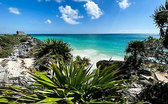 Ruins on the coast in Tulum, Mexico. Unsplash@Jhana Ellard