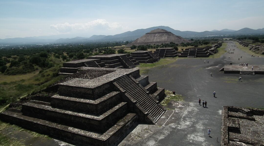 Aerial view of the pyramids of Teotihuacan, Mexico. Nacho Facello@Flickr