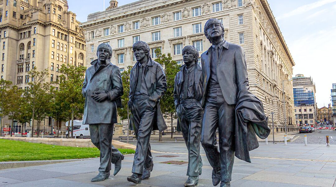 Iconic Beatles statues at the Pier Head, Liverpool, England. Neil Martin@Unsplash