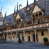 Ornate roof, Beaune, France. Flickr:Allan Harris