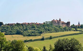 Trees and fields around Chateauneuf en Auxois, France. Flickr:Patrick