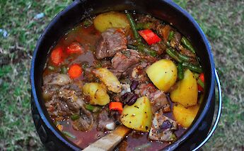 Potjiekos, traditional South African food! CC:Chrstphr.jones