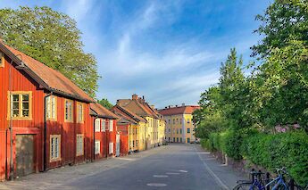 Old-Fashioned Houses in Sodermalm, Stockholm County, Sweden. Flickr: chas B