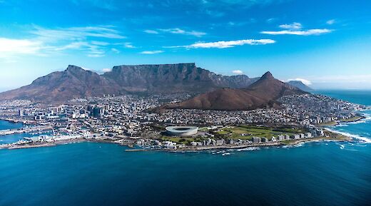 View of Cape Town from the ocean, South Africa. Getty Images@Unsplash
