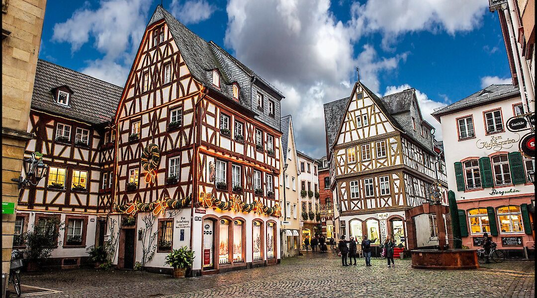 Mainz, Germany's many half-timbered buildings! Urko Korronsoro@Flickr