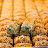 Baklava is a common Mediterranean sweet treat! Syed Fhashemi@Unsplash