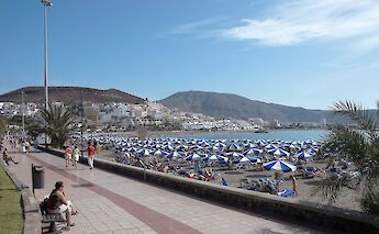 Los Cristianos on Tenerife Island, part of the Canary Islands of Spain. CC:Wouter Hagens