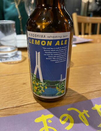 Local Hiroshima beer in Onomichi, Hiroshima, Japan. ©BikeTours