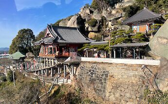 Temple in Onomichi, Hiroshima, Japan.