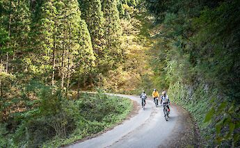 Biking Yusuhara region on Kōchi Prefecture, Shikoku Island, Japan