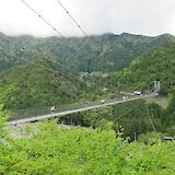 Bridge to Totsukawa Village in Japan. Kuruman@Flickr