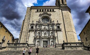 Looking up at the cathedral, Girona, Spain. Unsplash:Joshua Kettle