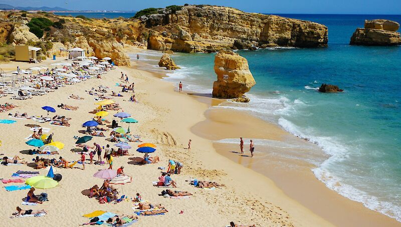 St Raphael's Beach, Albufeira, Algarve, Portugal. Unsplash: Dan Gold