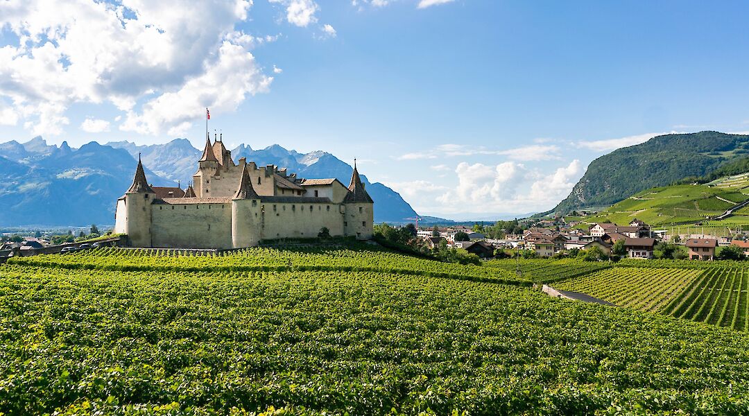 Vineyards & châteaux around Lake Geneva in Switzerland. Marco Verch Professional@Flickr