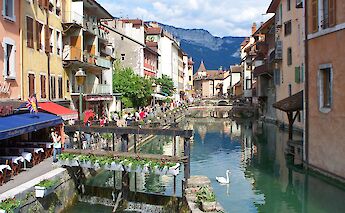 Thiou River in Annecy, France. CC:Pareloup