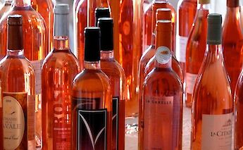 Rosé wines from France. CC:Menerbes
