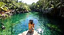 Tulum 3 Cenotes MTB Tour with Ziplining, Canoeing, Snorkeling & Lunch