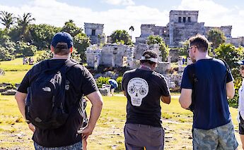 Admiring the ruins, Tulum, Mexico. CC:Mexico Kan Tours