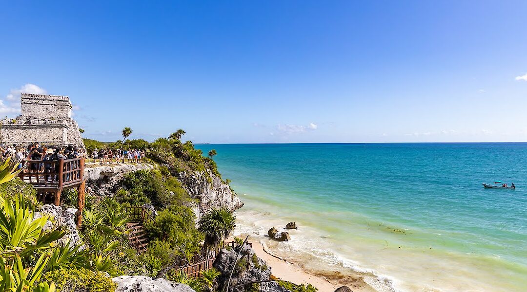 Beach at Tulum, Mexico. CC:Mexico Kan Tours