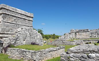 Close up of the ruins, Tulum, Mexico. CC:Mexico Kan Tours