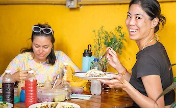 Sharing brunch, Tulum, Mexico. CC:Mexico Kan Tours