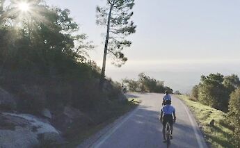 Cycling up, Foia, Algarve, Portugal.