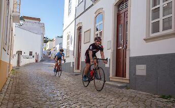Biking through Alte, Portugal