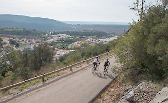 Cycling through the hills, Albufeira, Portual