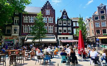 Outdoor cafés in Amsterdam, North Holland, the Netherlands. Bruno Rijsman@Flickr
