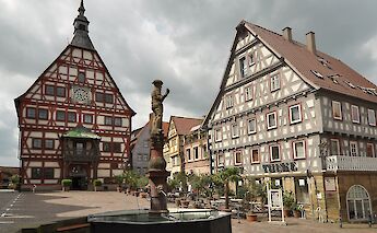 Marktplatz in Besigheim, Germany. CC:Mussklprozz