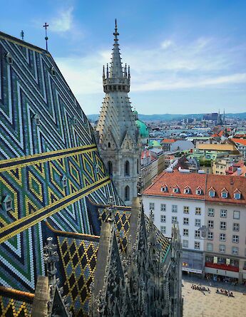 Looking over Vienna from the cathedral, Austria. Unsplash:Victor Malyushev
