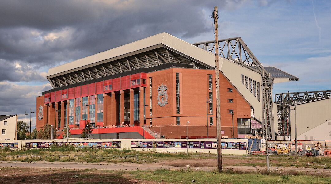 Anfield, Liverpool, England. Unsplash: David Bayliss