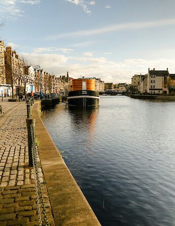 Leith waterside, Edinburgh, Scotland. Bayo Adegunloye@Unsplash