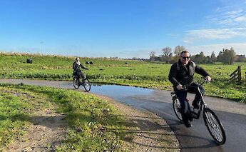 Cycling through the countryside, Amsterdam bike tour, Holland. CC:TO