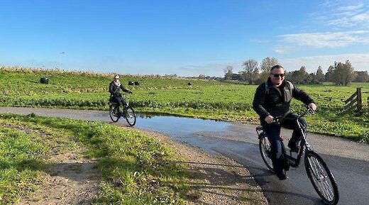 Cycling through the countryside, Amsterdam bike tour, Holland. CC:TO