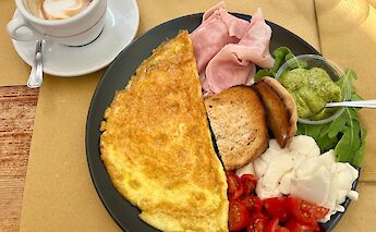 A delicious breakfast in Monopoli. ©Heather
