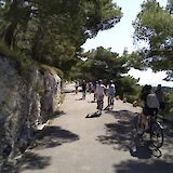 Coastal cycling, Split, Croatia.