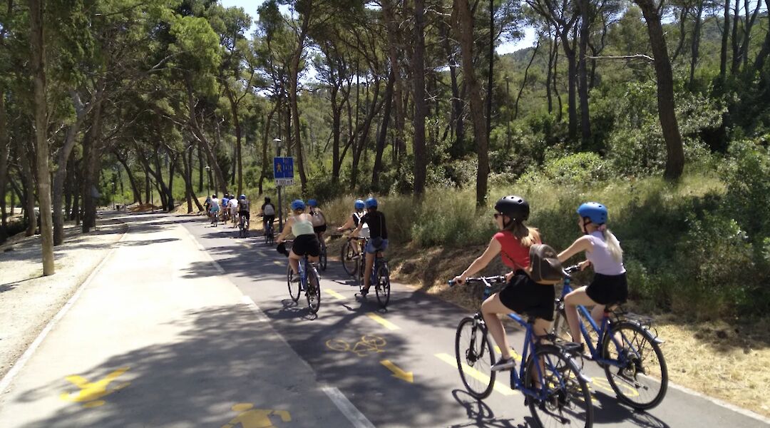 Cycling in the countryside, Split, Croatia.