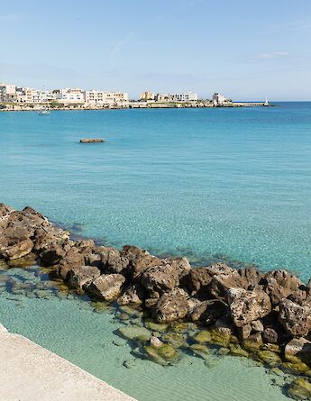 The beautiful coast of Otranto. -to